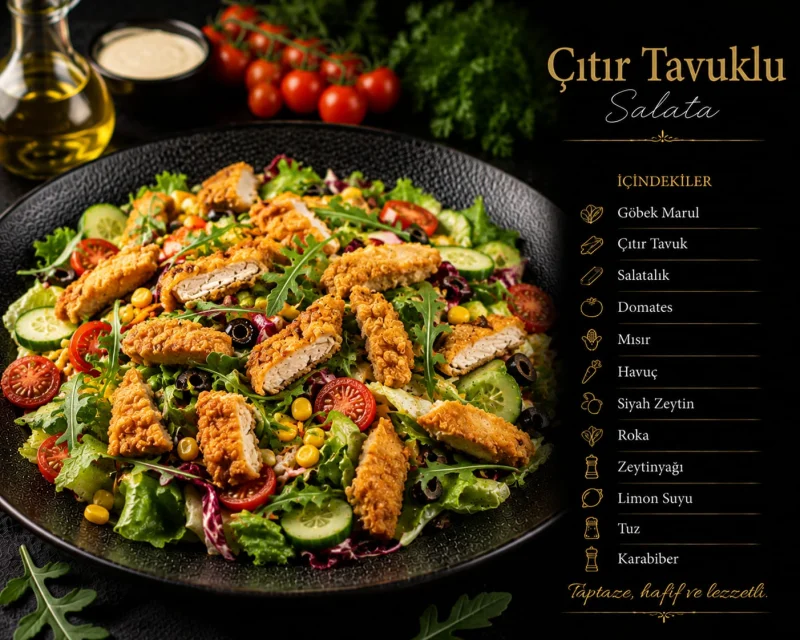 Çıtır Tavuklu Salata