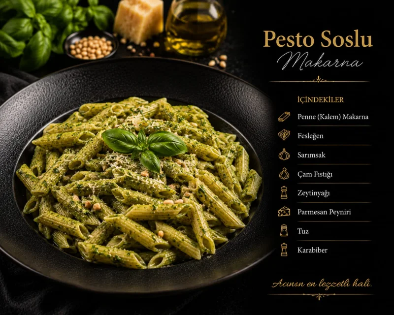Pesto Soslu Makarna