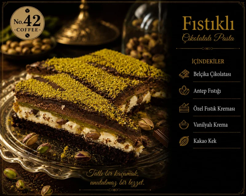 FISTIKLI ÇİKOLATALI PASTA