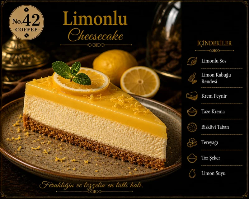 LİMONLU CHEESECAKE